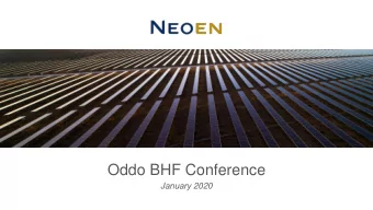 Oddo BHF Conference  January 2020  Disclaimer  This presentation contains forward-looking