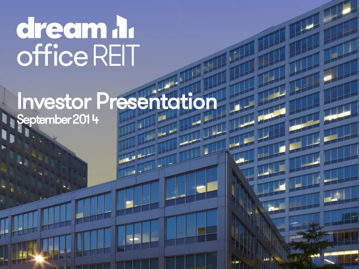 investor presentation