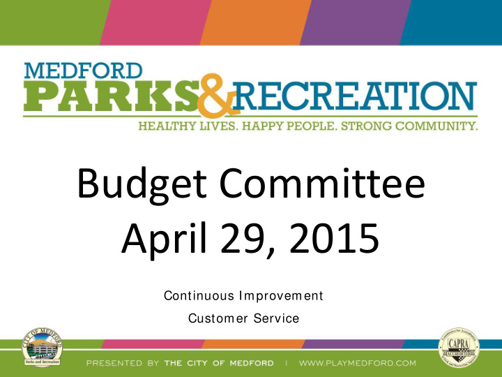 budget committee april 29 2015