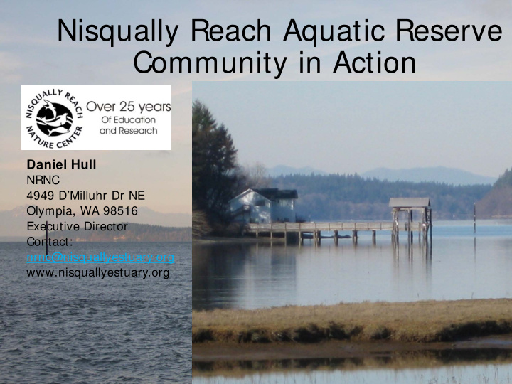 nisqually reach aquatic reserve community in action