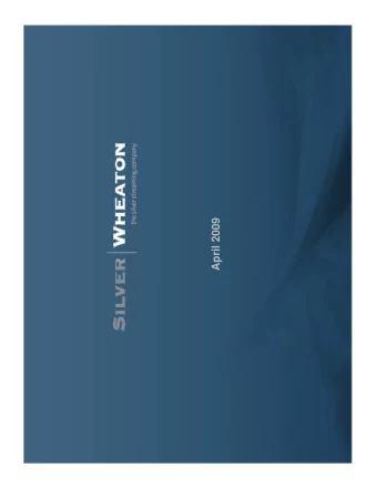 il 2009  April 2009  A  Cautionary Statements  CAUTIONARY NOTE REGARDING FORWARD LOOKING-STATEMENTS