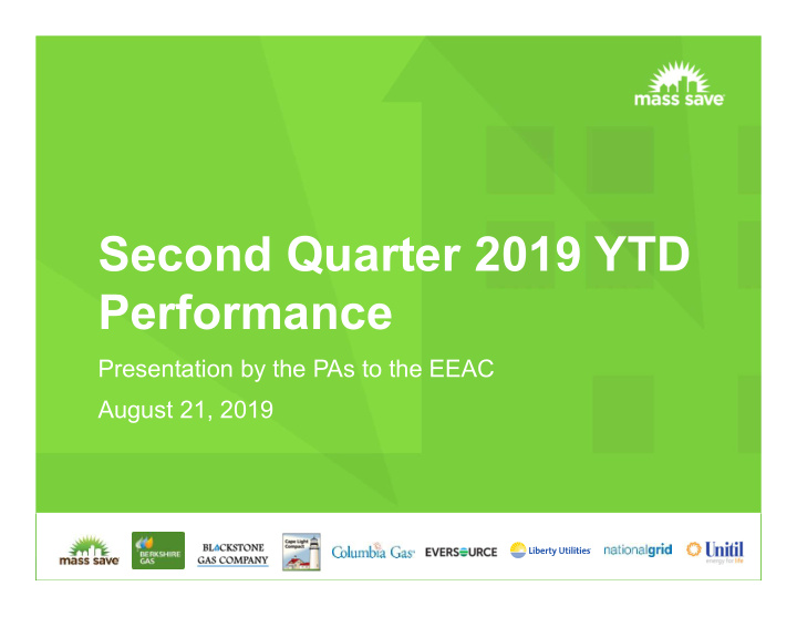 second quarter 2019 ytd performance