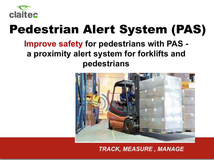 pedestrian alert system pas