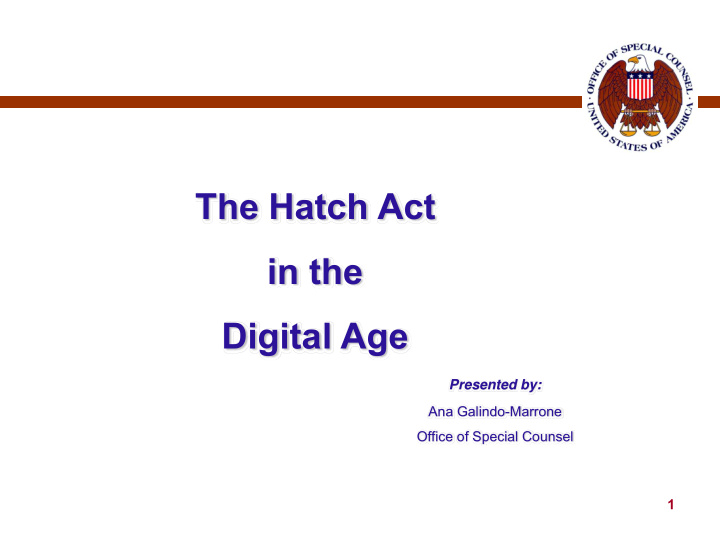 the hatch act in the digital age