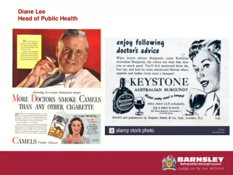 Diane Lee  Head of Public Health  Life expectancy at birth, healthy life expectancy at birth and