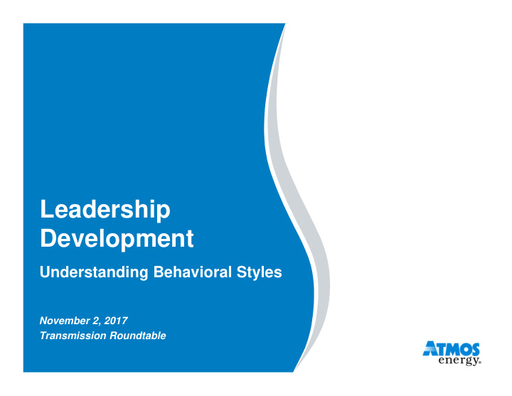 leadership development