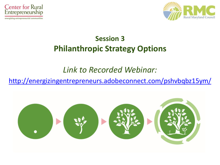 philanthropic strategy options