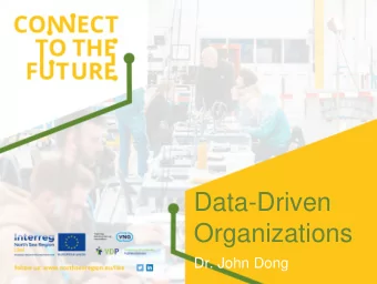 Data-Driven  Organizations  Dr. John Dong  About Me  Associate professor at University  of