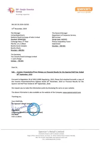 Earnings Presentation  Q2 FY20  Nov-19  |  RP-Sanjiv Goenka Group Presentation  1  Key