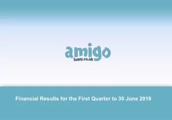 Financial Results for the First Quarter to 30 June 2019  Todays Presenters  Nicholas Beal