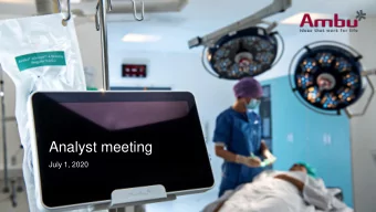Analyst meeting  July 1, 2020  Agenda  General business  1    Upgraded full-year 2019/20