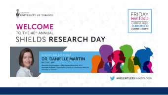 Dr. Sheila Riazi  Shields Day  Dr. Zeev Friedman  Planning  Committee  Dr. Greg Hare  Brenda Bui,