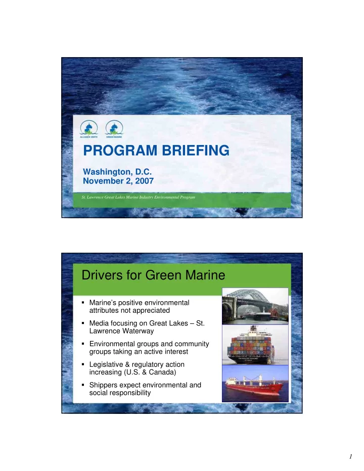 program briefing