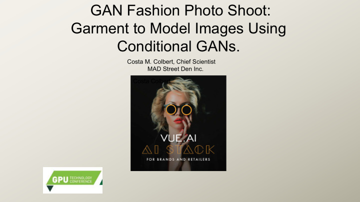 gan fashion photo shoot garment to model images using