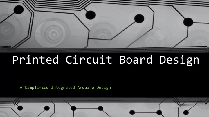 printed circuit board design