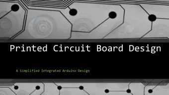 Printed Circuit Board Design  A Simplified Integrated Arduino Design  Simplified PCB Design