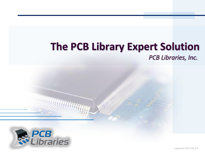 the pcb library expert solution