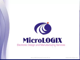 Electronic Design and Manufacturing Services  www.e-micrologix.com  MicroLOGIX Embedded Controls