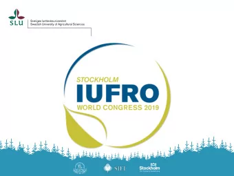 Stockholm | World Congress 2019  Stockholm | World Congress 2019  Why Sweden?  Represents the