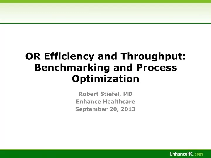 optimization