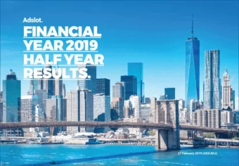 H1 FY19 - Executive Summary   The December 2018 half saw the Companys continued execution of