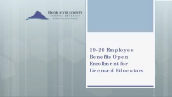 19- 20 E  mploye e  Be ne fits Ope n  E  nr  ollme nt for  L  ic e nse d E  duc ator  s  Ma nda to