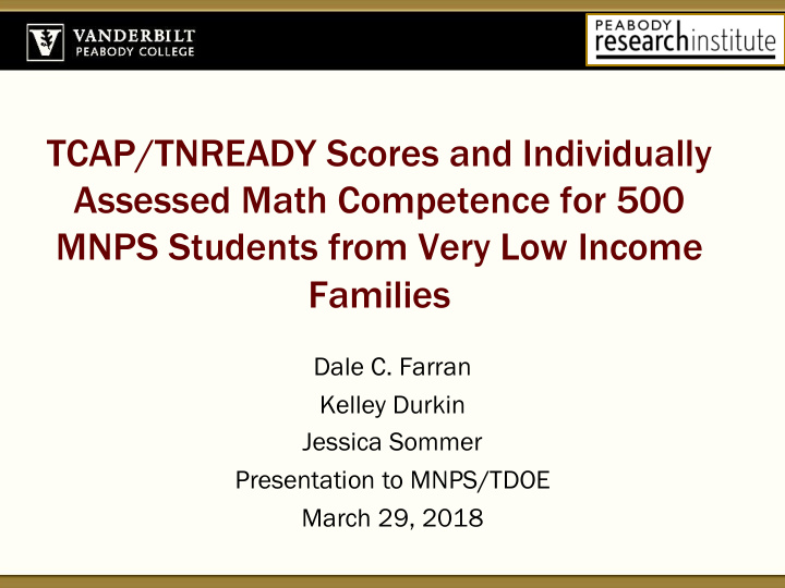 tcap tnready scores and individually assessed math