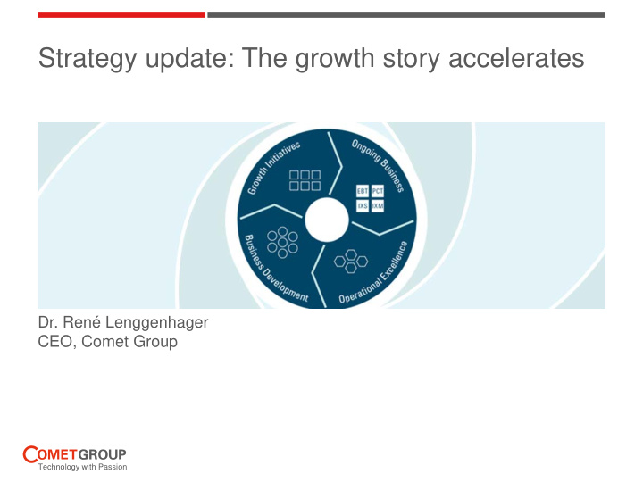 strategy update the growth story accelerates