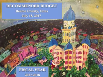 July 19, 2016  10:00am  1  Budget Process Calendar   January  Preparation for Budget Process