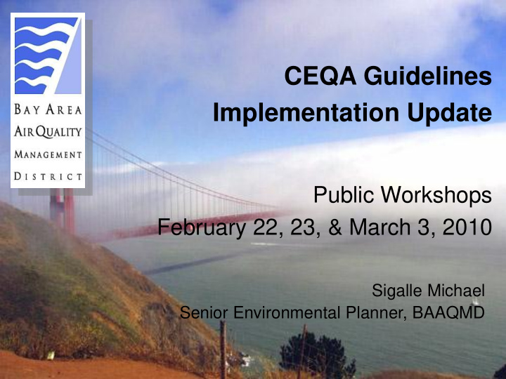 ceqa guidelines implementation update public workshops