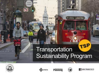 Transportation  Sustainability Program  Photo: Sergio Ruiz  Transportation Sustainability Program