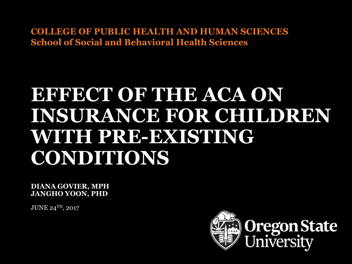 effect of the aca on