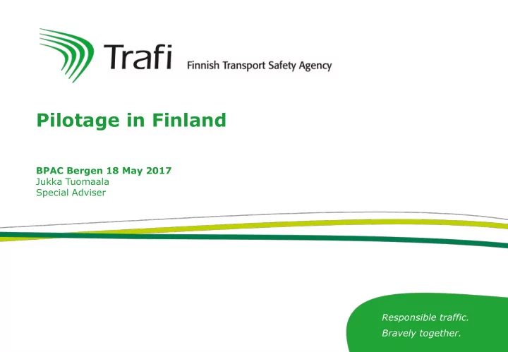 pilotage in finland
