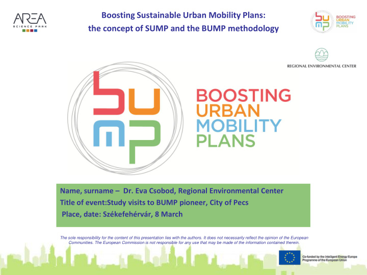 boosting sustainable urban mobility plans the concept of