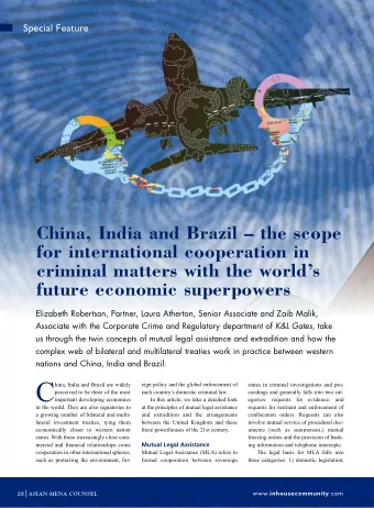 C  hina, India and Brazil are widely  eign policy and the global enforcement of  states in criminal