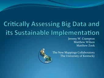 Jeremy  W.  Crampton    Matthew  Wilson    Matthew  Zook      The  New