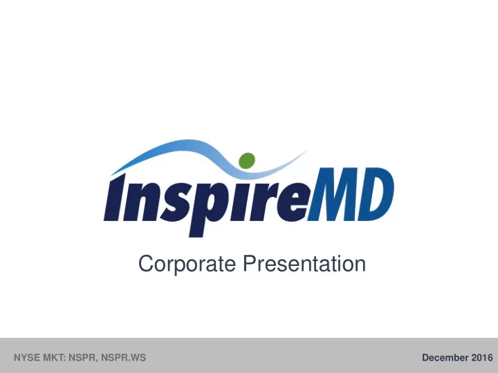 corporate presentation