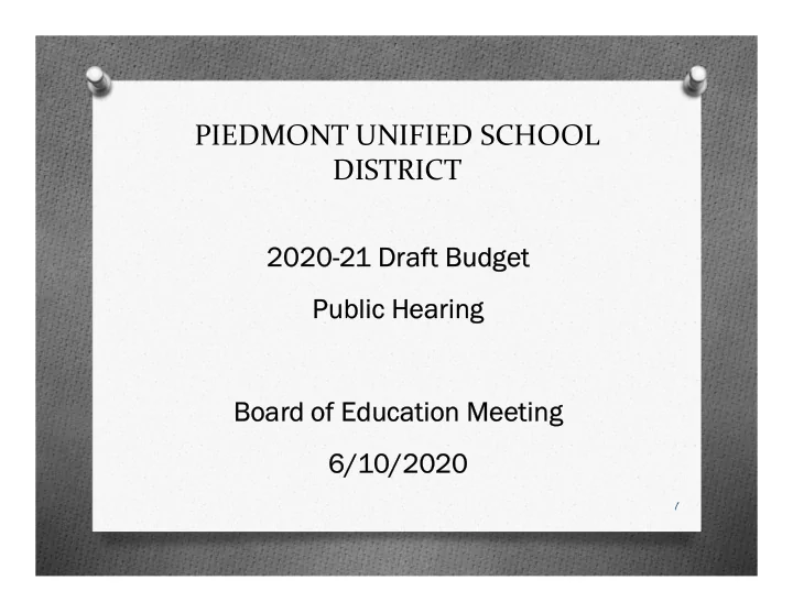 piedmont unified school district