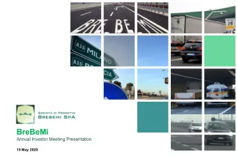 BreBeMi  Annual Investor Meeting Presentation  15 May 2020  Disclaimer  THIS PRESENTATION IS