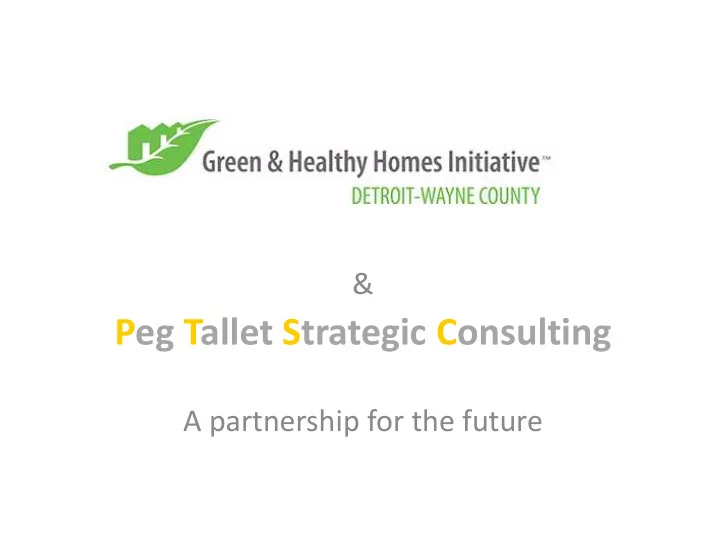 peg tallet strategic consulting