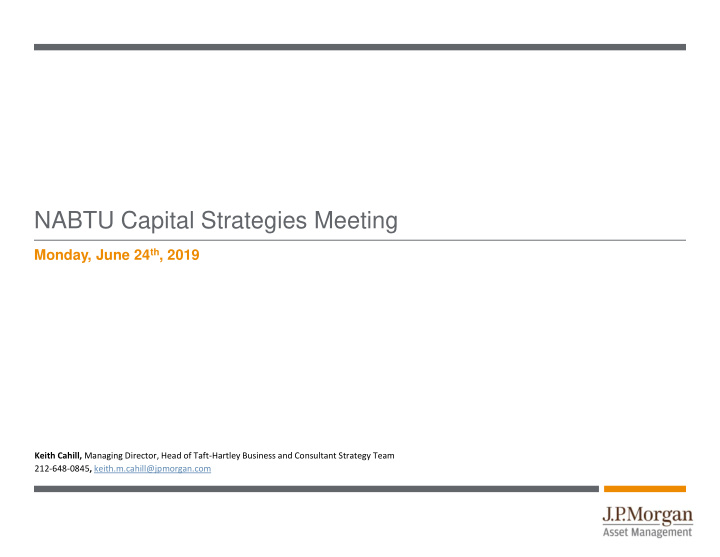nabtu capital strategies meeting
