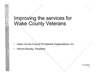Wak~e County Veterans   Wake County Council Of Veterans Organizations, Inc.   Warren Murphy,