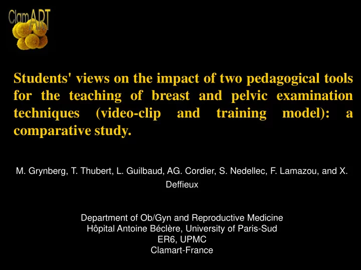 students views on the impact of two pedagogical tools for