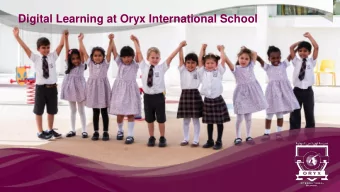 Digital Learning at Oryx International School  Meet Our Primary Digital Leaders January  April