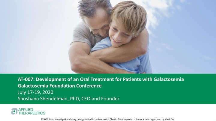 galactosemia foundation conference