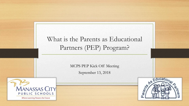 partners pep program