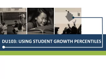 Silence,  please!  Where are we now?  DATA USE TRACK Making Decisions Using NJ SMART Data