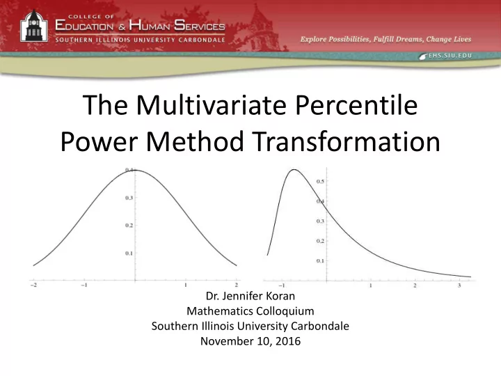 the multivariate percentile power method transformation