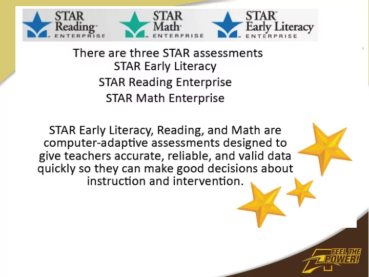 what is star testing purpose of stars