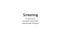 screening